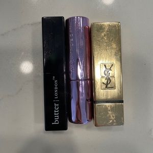 Lip Bundle YSL, Butter london, Urban Decay